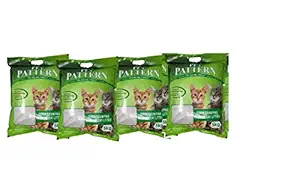 PETSILK Pet Pattern Ball Shaped Quick Clumping Non-Scented Natural Cat Litter, 5kg- Pack of 4