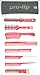 PRO TIP HAIRDRESSING SALON EQUIPMENT TOOL ROLL 6 COMBS & 2 BRUSHES SET
