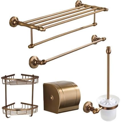 DYF Bathroom Accessories Suit Towel Bar Toilet paper Rack European,F