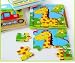 Tickles Animal cartoon 9 pieces of a pattern wood puzzles wooden jigsaw Board (Set Of 4 Puzzles) RS.329.00