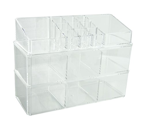 Feibrand Acryl Kosmetik Make up Organizer Aufbewahrung 3 Tiers
