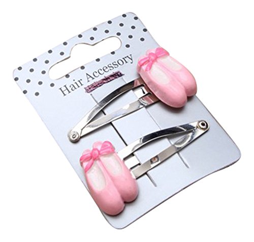 Set of 2 Pink Ballet Shoes Hair Sleepies/Slides