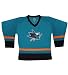 NHL San Jose Sharks Toddler Hockey Jersey / Sweater 2T Cyan