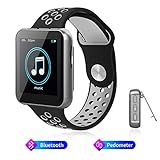 【Bluetooth 4.0-Technologie und HIFI-Klangqualität】Mit dieser Technologie können Sie Musik über Bluetooth-Lautsprecher oder Bluetooth-Headset wiedergeben.Und AMZLIFE Bluetooth MP3 Music Player reduziert gleichzeitig den Stromverbrauch und die Klanglatenz.und der MP3-Musikplayer mit professionellem digitalem Rauschunterdrückungs-Chip unterstützt die gängigsten Formate: MP3/ WMA/ APE / FLAC.4 Equalizer-Stil Auswahl,passen Sie den Song an den gewünschten Stil an.