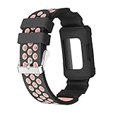 Happy Event Silikagel Buckle Band Strap Watchband Belt + Gehäuse für Fitbit Charge 3 (Orange)