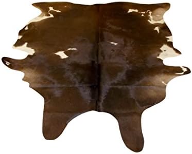 Natural Cowhide Rug - Exotic Brown Brindle Pattern - 230 cm x 195 cm Luxury Designer Hide by Narbonne Leather Co