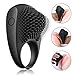 Produktbild WCFFY Penisringe Silikon Vibrator Cockring mit Mini Kugel Vibratoren für Männer Masturbator Paare Liebhaber Sexspielzeug Vibratoren
