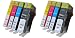 Produktbild ESMOnline 8 komp. XL Druckerpatronen mit Chip Ersatz für HP Photosmart 5520 5524 6510 6520 7510 7520 2 x Schwarz 2 x Blau 2 x Rot 2 x Gelb