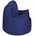 Children's Cotton Navy Blue Chair Bean Bag with Filling