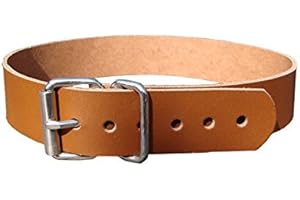 LEDERRIEMEN.COM Leder Befestigungsriemen mit Rollschnalle, Fixierriemen, Lederriemen, Schnalle, Farbe:cognac, Größe:1.5cm breit x 80cm lang