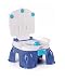 Greek Mattel - Baby Gear - Blue Playing toilet and stool