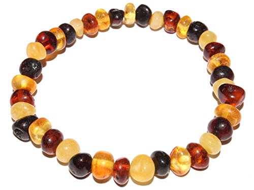 Adult Genuine Amber Natural Form Elastic Bracelet