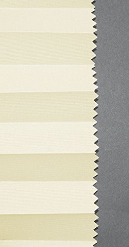 PLISSEE Jalousie Klemmfix SCHNUR Verdunkelung BEFESTIGUNG Faltrollo Gardinen (Creme, Profil: Silber, 30 x 100cm, Klemmfix) - 3