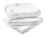 Lot de 3 petits Langes en mousseline de coton NIGHT SKY ADEN & ANAIS