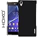 Xperia Z2 Case, HOKO® Ultra Thin Rubberized Matte Hard Case Back Cover for Sony Xperia Z2 (Black) RS.399.00
