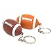 Produktbild BESTOYARD 2 stücke Kreative Keychain Rugby Schlüsselanhänger mit LED Soundfor Tasche Autoschlüssel Dekoration (Orange, Kaffee, Mit Knopfzelle)