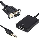 Powermaster 18637 1 Pm 18637 Vga Erkek To HDMI Dişi D&ouml;n&uuml;şt&uuml;r&uuml;c&uuml; Kablo