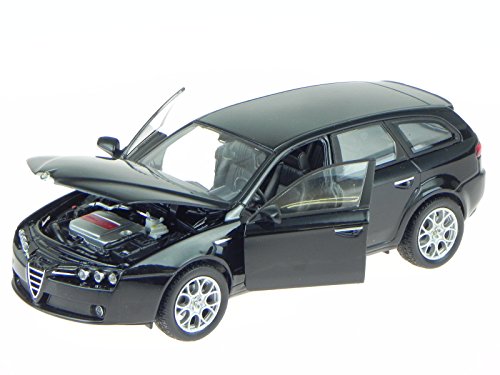 Preisvergleich Produktbild Alfa Romeo 159 Sportwagon schwarz Modellauto 22482 Welly 1:24