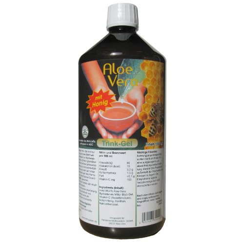 Preisvergleich Produktbild Aloe Vera Trinkgel, mit Honig, 1000 ml Flasche