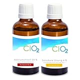 Natriumchlorit 25% + Salzsäure 4% Set 2x100ml in Braunglas...