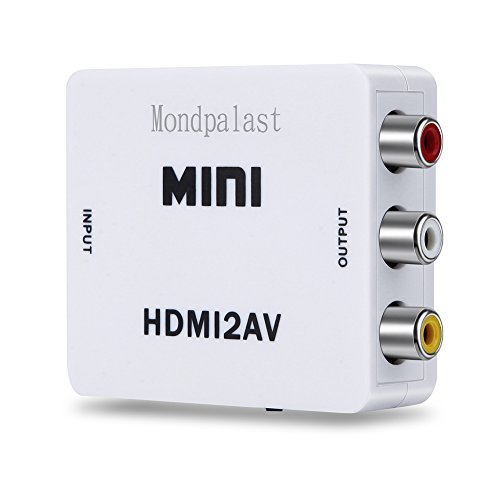 Hipopapo RP-140SA – Signalkonverter HDMI auf RV RCA, weiß - 3