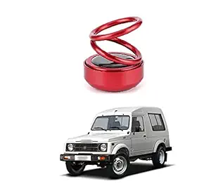PRIKNIK Solar Energy Rotating Car Perfume with Long Lasting Organic Fragrance, Feel-Good Premium Car Air freshener Compatible with Maruti Suzuki Gypsy MG-310