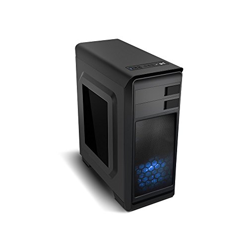 NOX Modus Midi-Tower Negro - Caja de Ordenador  Midi-Tower  PC  SPCC  ATX  Micro-ATX  Frente  Azul 