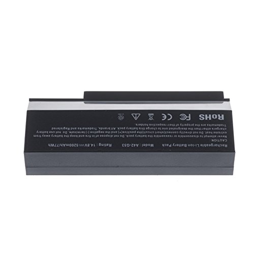 Vinteky® Hochleistung 5200mAh/ 8 Cell Battery für Asus G73J G73JH-BST7 Lamborghini VX7 VX7S Ersatz A42-G73 G73-52 - 3