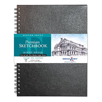 Stillman & Birn Epsilon Series Sketchbooks 9 in. x 12 in. wire bound 50 sheets by Stillman & Birn
