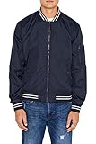 Aus glattem Nylon ESPRIT Herren 039EE2G004 Jacke, Blau (Navy 400), X-Large (Herstellergröße: XL)