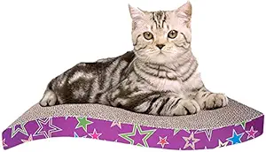 RvPaws Cat Scratcher Pad with Catnip - Cat Cardboard Scratch Durable Scratching Pad Reversible