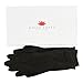 White Lotus Sexy Silk Gloves Women Wear Elegant Raw Silk Gloves For Women Who Want To Insulate Their Hands And Reduce Inflammation Without Showing It Presented In A Luxurious Gift Box - Black
