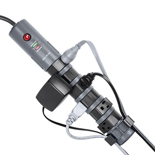 Belkin Pivot 8 Outlet Surge Protector with 6ft Cord Black
