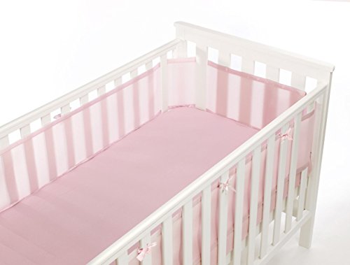 Safe Mesh Cot Liner Bumper - 4 Sided, Various Colours Ecru
