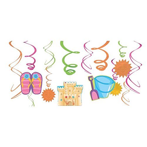 Amscan 670136 – Hängedekoration – Sommer, 12-teilig Set - 3