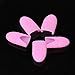 Culater® 10PCS Silica Gel Nail Soak Off UV Gel Art Polish Remover Wrap Cap (Pink)