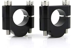 Xitomer Lenkererhöhung für Motorrad, ATV, Dirtbike, Aftermarket-Lenker, mit Klemmen, passend für Honda CB400F, Kawasaki KLR650, Suzuki SV650/V-Strom, Yamaha FZ8 (Schwarz, Rise 20 mm)