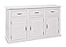 Produktbild Inter Link Country Chic Kommode Highboard Sideboard Anrichte Beistellschrank Kiefer Massivholz Weiss lackiert