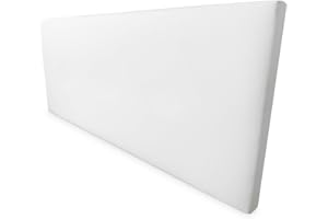 Somnia Descanso - Cabecero Lisboa Acolchado, Tapizado Premium en Polipiel de Alta Gama, Incluye Herrajes y Tornillería, Medidas 145 x 60 cm (Cama de 135/140), Blanco