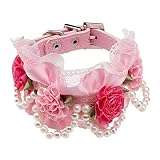 ALTA CALIDAD: El collar hermoso animal doméstico del cordón está hecho de materials.It alta calidad es brillante y kawaii para su mascota cachorro precioso.