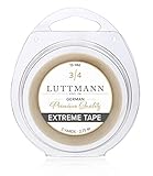 Sin brillo. LUTTMANN Extreme Tape - Cinta adhesiva de 19 mm para sistemas de cabello, piezas de pelo, pelucas, mechones y extensiones
