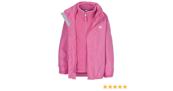 trespass fleece lined waterproof jacket