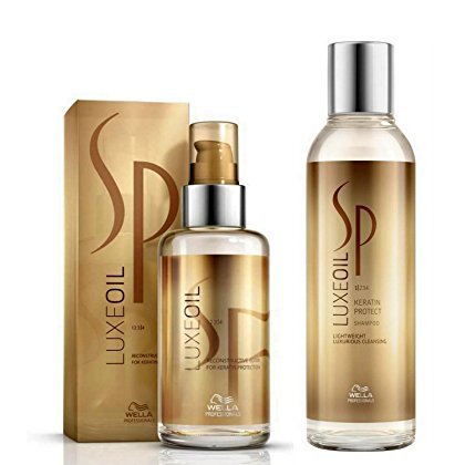 WELLA SP System Professional Luxe Oil Duo Keratin Protect Shampoo 200ml + Lux... by Wella SP