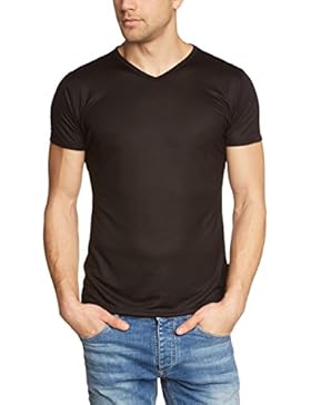 Trigema Herren T-Shirt V-Shirt, Einfarbig