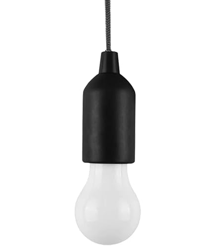 Lampe LED à Piles Avec Tirette - Applique Murale Portable - Pour Armoire, Tente, Camping - Éclairage Doux Sans Scintillement