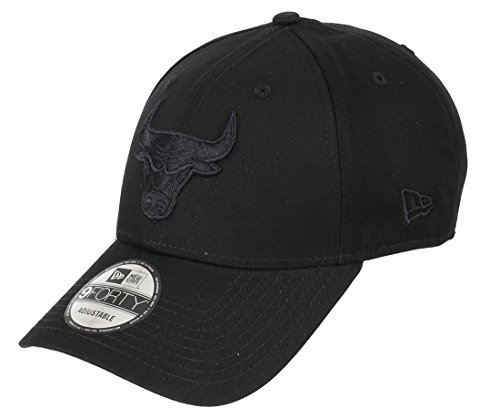 New Era NBA Chicago Bulls 9forty Black On Black Strapback Cap Adjustable 940 Men
