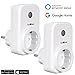 Produktbild TUXWANG 2 Stück Smart Steckdose WLAN Intelligente Steuerung Mit App, Kann die Handysteuerung Verwenden, Bequem und Zeitsparend, ein Guter Helfer für Die Familie.