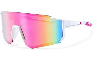 DUOCIYUAN Schnelle Brille Rave,Fahrradbrille Sonnenbrille für Herren und Damen Sportbrille UV400 Schutz Rennrad Brille Winddicht