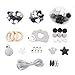 Produktbild Promise Babe DIY Zahnen Perlen Kit Set Achteckige Perlen Holzring Silikon-Igel Baby Beißring Kauen Sie Schmuck Schnuller Clip Halskette Armband Montessori Spielzeug
