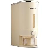 InstaCuppa 10 Kg Rice Dispenser, Airtight Plastic Dry Grain Storage Container with Measuring Cup & Strainer, BPA-Free & Odorl